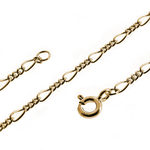 Chain - 9ct Yellow Gold 3 & 1 Figaro