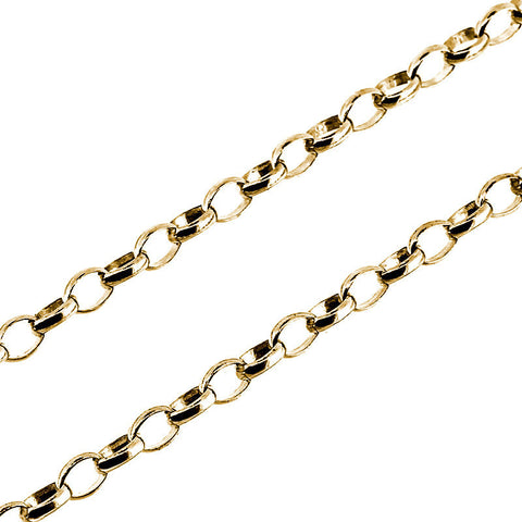 Chain - 9ct Yellow Gold Light Oval Belcher from the Chain collection at Argenteus Jewellery