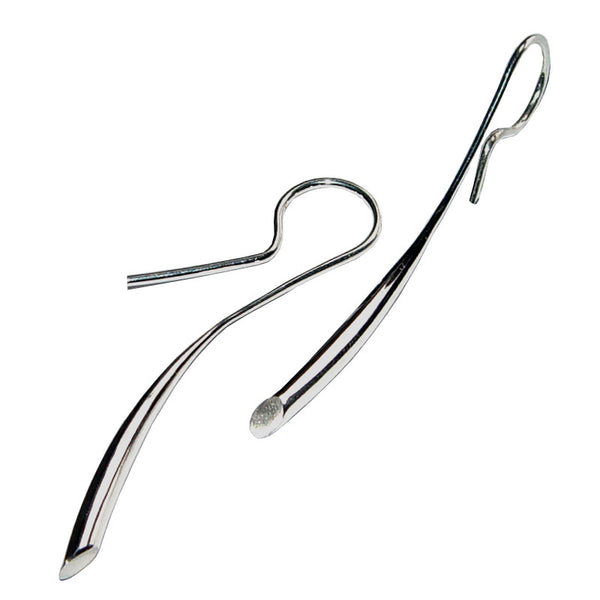 Paul Finch - 38mm Sterling Silver Tapered Drop Earrings from the Earrings collection at Argenteus Jewellery