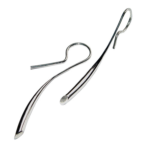 Paul Finch - 38mm Sterling Silver Tapered Drop Earrings