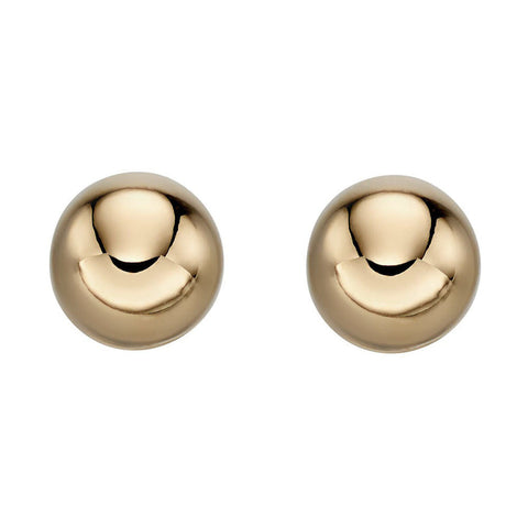 Gold Ball Stud Earrings - 6mm