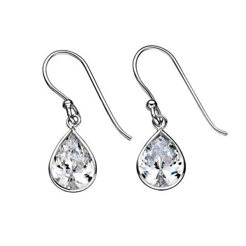 Cubic Zirconia Teardrop Earrings