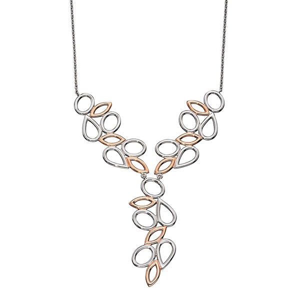 Ovals Teardrops and Ellipses Cascade Necklace from the Necklaces collection at Argenteus Jewellery