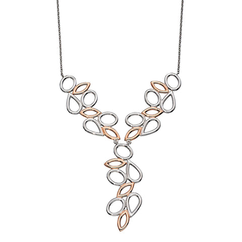 Ovals Teardrops and Ellipses Cascade Necklace from the Necklaces collection at Argenteus Jewellery