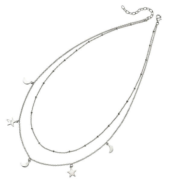 Stars and Moons Charms Necklace