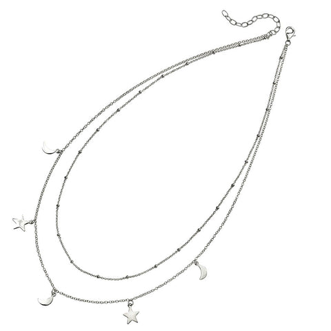 Stars and Moons Charms Necklace