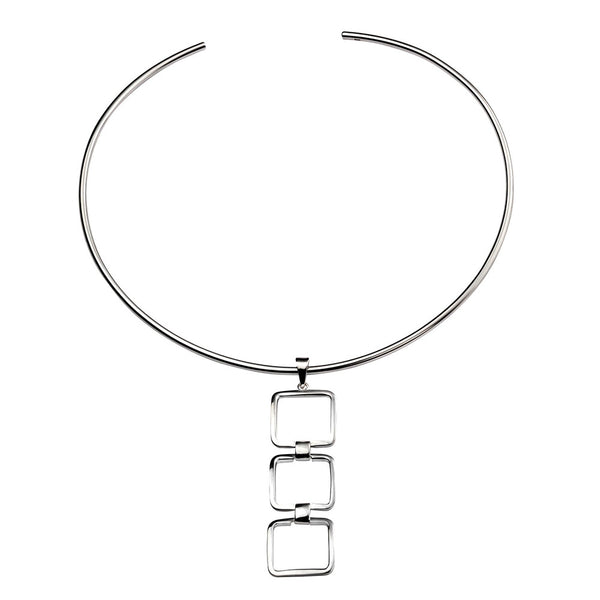 Squares Torc Necklace from the Necklaces collection at Argenteus Jewellery