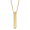 Bar Drop Necklace - Silver or Gold Plate