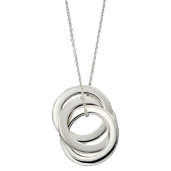Trio of Circles Necklace - Sterling Silver