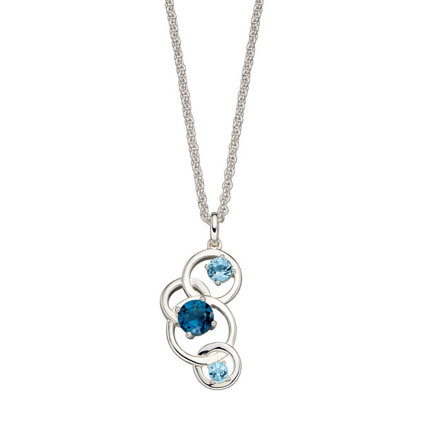 Links of Circles Topaz Necklace from the Necklaces collection at Argenteus Jewellery