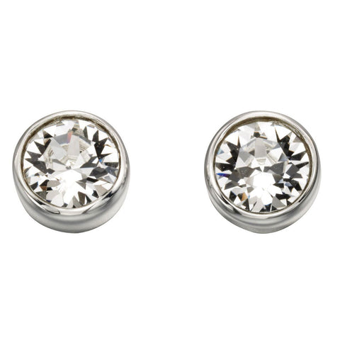 Birthstone-April Crystal Earrings