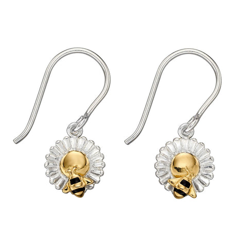 Bee and Flower Earrings