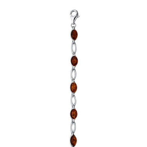 Amber Ovals Open Link BRacelet from the Bracelets collection at Argenteus Jewellery