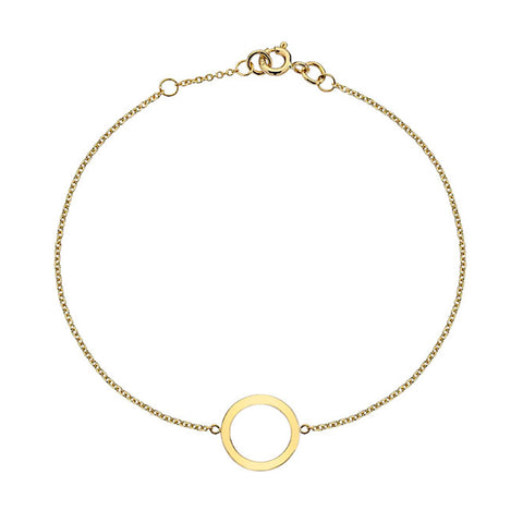 Gold Circle Bracelet