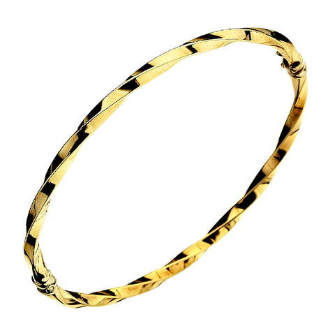 Gold Twist Bangle