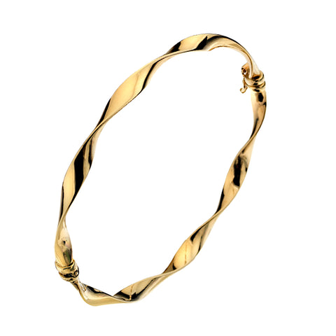 Gold Twist Bangle