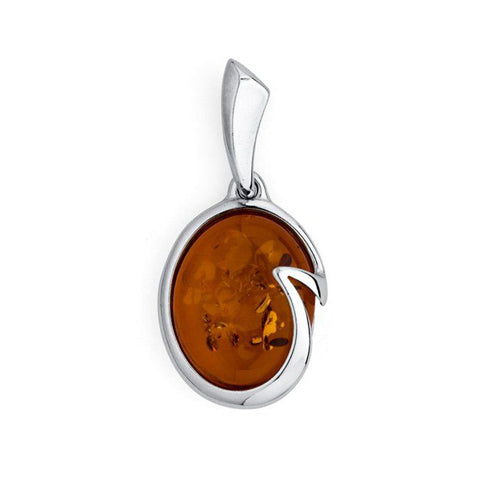 Amber Oval Pendant
