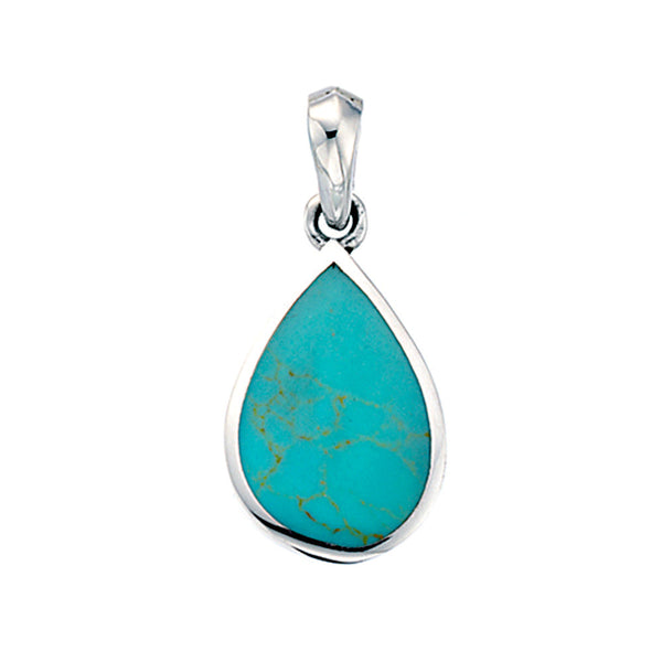 Turquoise Teardrop Pendant from the Pendants collection at Argenteus Jewellery