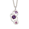 Links of Circles Amethyst Necklace from the Necklaces collection at Argenteus Jewellery