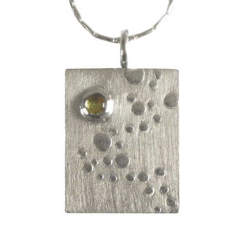 Hazel Davison - Bubbles With Peridot Necklace from the Necklaces collection at Argenteus Jewellery