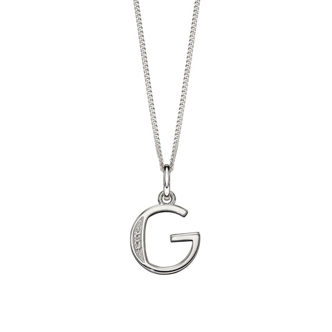 Alphabet Necklace - G from the Necklaces collection at Argenteus Jewellery