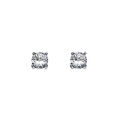 5mm White Cubic Zirconia Stud Earrings from the Earrings collection at Argenteus Jewellery