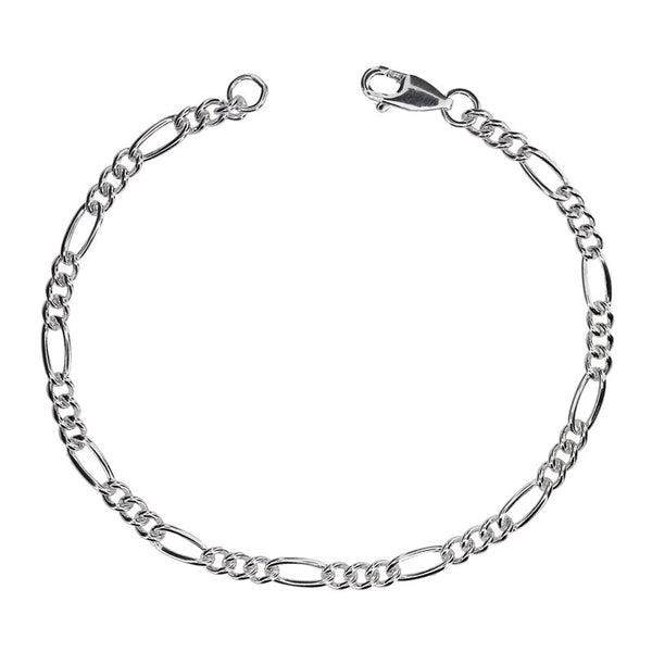 Figaro 3.6mm Chain Necklace or Bracelet from the Bracelets collection at Argenteus Jewellery