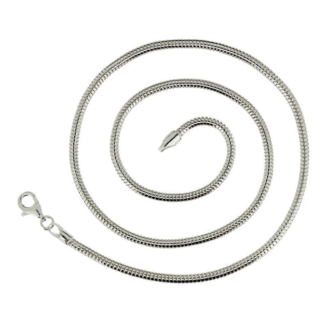 Chain - Snake 2.39mm Chain from the Chain collection at Argenteus Jewellery
