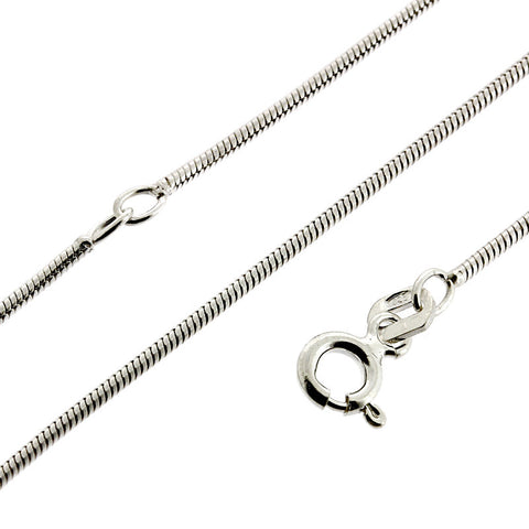 Chain - Snake 1.10mm Chain 40cm-45cm Extender from the Chain collection at Argenteus Jewellery