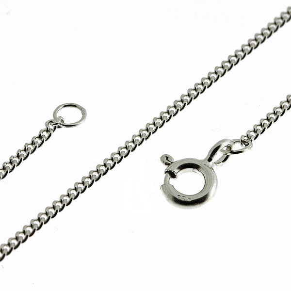Chain - Curb 1.2mm Extender Fine Filed from the Chain collection at Argenteus Jewellery