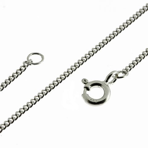 Chain - Curb 1.2mm Fine Filed from the Chain collection at Argenteus Jewellery