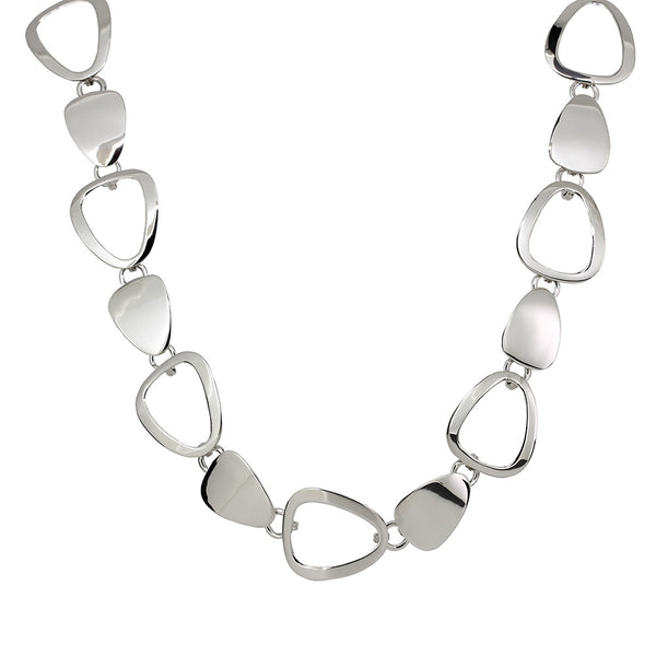 Rounded Triangle Links Necklace from the Necklaces collection at Argenteus Jewellery