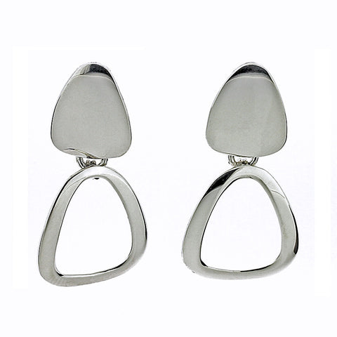 Rounded Triangle Links Earrings from the Earrings collection at Argenteus Jewellery