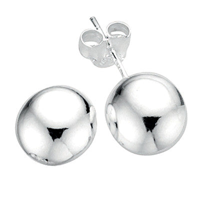 Silver Ball 8mm Stud Earrings from the Earrings collection at Argenteus Jewellery
