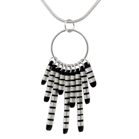 Tracey Birchwood - Nine Tassle Drops Necklet from the Necklaces collection at Argenteus Jewellery