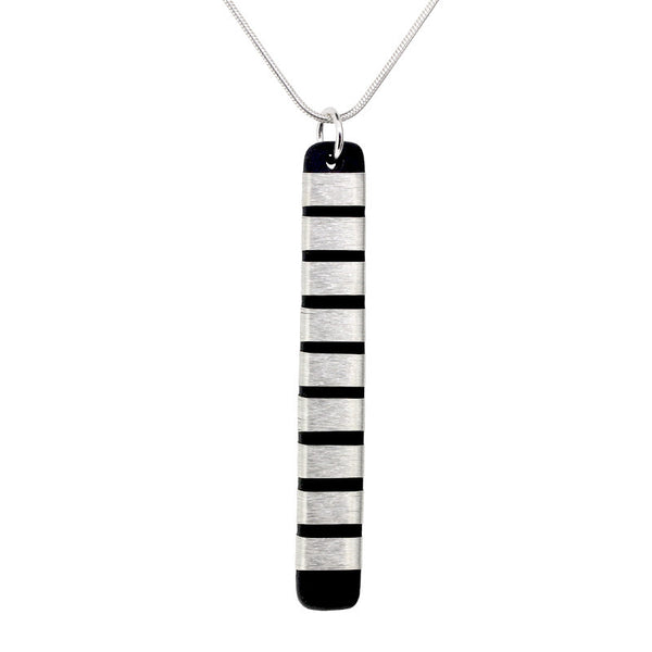 Tracey Birchwood - 57mm Drop Wide Bands Necklet from the Necklaces collection at Argenteus Jewellery