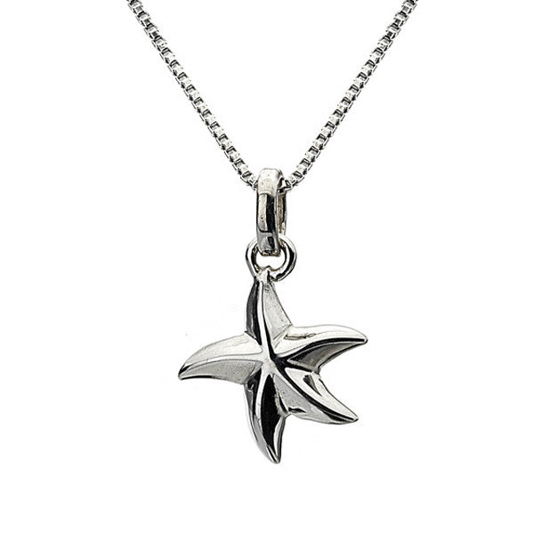 Starfish Drop Necklace from the Necklaces collection at Argenteus Jewellery