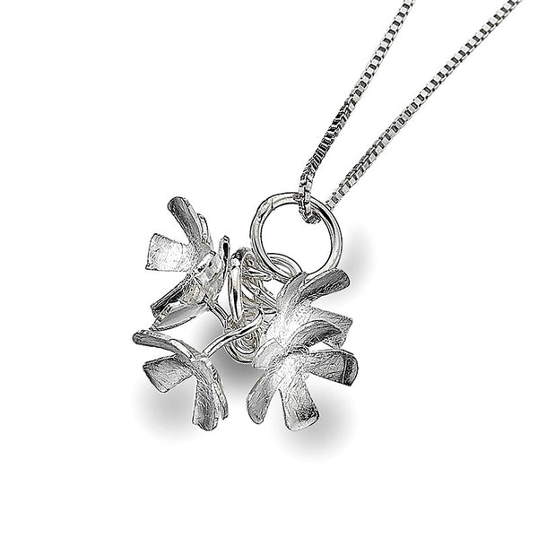 Flower Cluster Drop Necklet from the Necklaces collection at Argenteus Jewellery