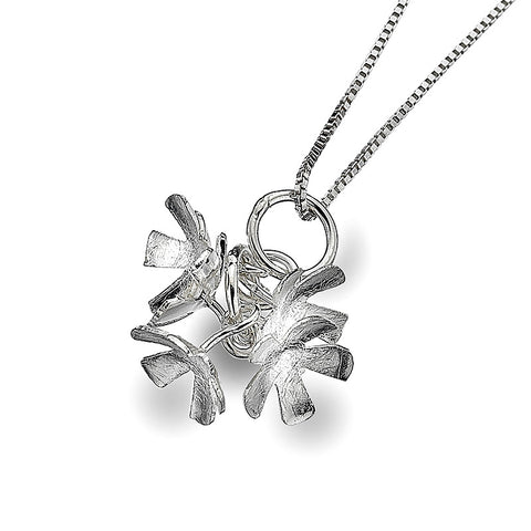 Flower Cluster Drop Necklet from the Necklaces collection at Argenteus Jewellery