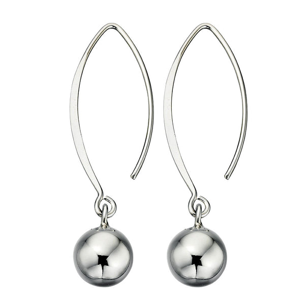Ball & Curved Earwire Earrings from the Earrings collection at Argenteus Jewellery