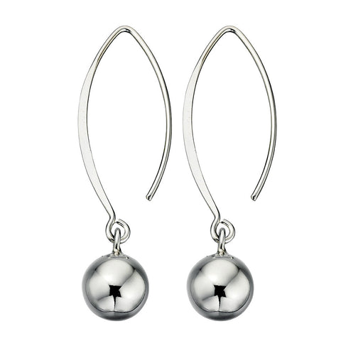 Ball & Curved Earwire Earrings from the Earrings collection at Argenteus Jewellery