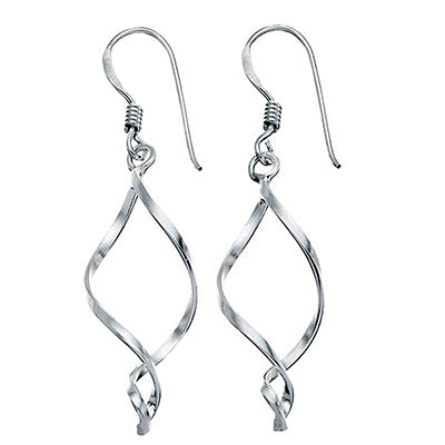 Sterling Silver Flame Drop Earrings from the Earrings collection at Argenteus Jewellery