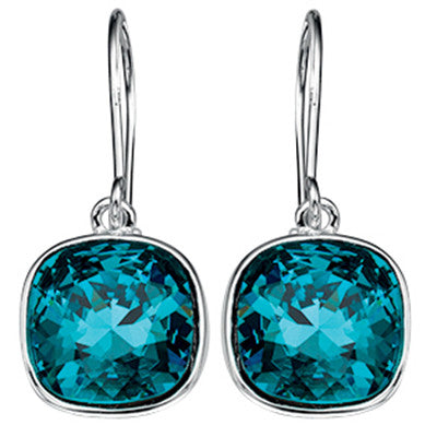 Marine Blue Swarovski  Earrings from the Earrings collection at Argenteus Jewellery