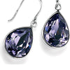 Purple Swarovski Crystal Teardrop Necklace from the Necklaces collection at Argenteus Jewellery