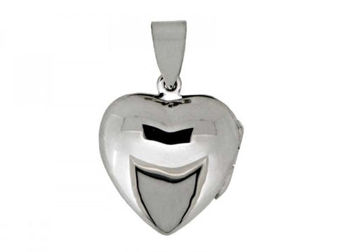 Sterling Silver Plain Heart Locket from the Pendants collection at Argenteus Jewellery