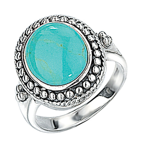 Turquoise Round Ring from the Rings collection at Argenteus Jewellery