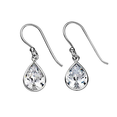 Cubic Zirconia Teardrop Earrings from the Earrings collection at Argenteus Jewellery