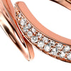 Rose Gold Plate Sculptured Wrap Ring from the Rings collection at Argenteus Jewellery