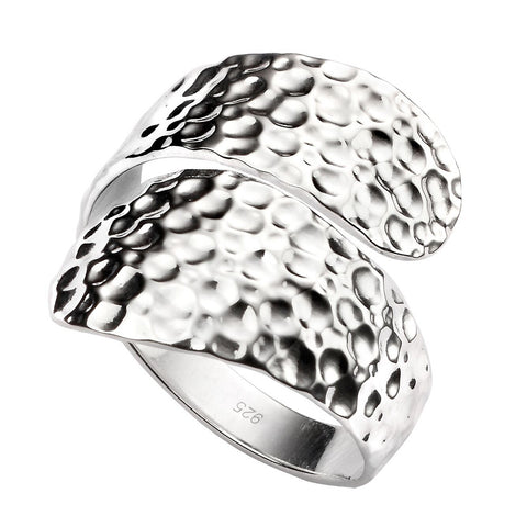 Wrap Ring - Hammer Finish from the Rings collection at Argenteus Jewellery