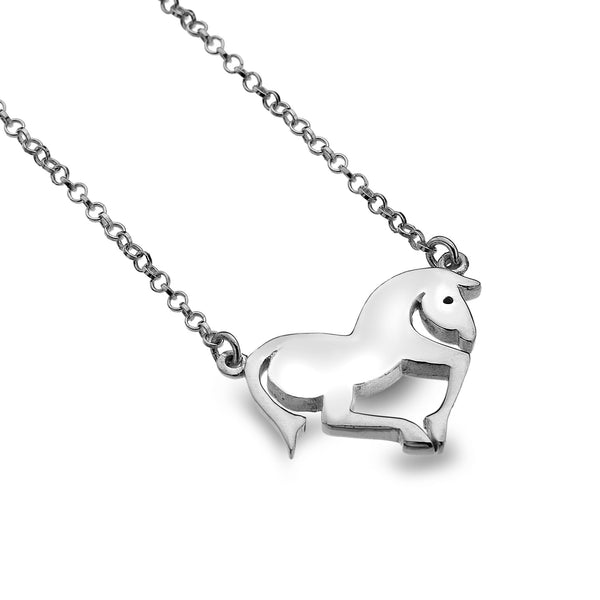 Horse Galloping Necklace from the Necklaces collection at Argenteus Jewellery